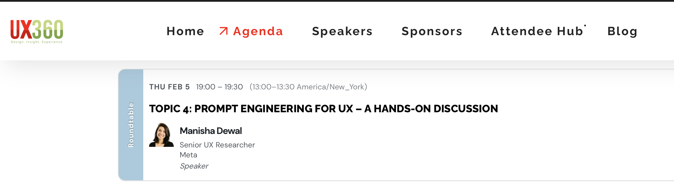 UX360 Virtual Conference — Speaker, Prompt Engineering for UX